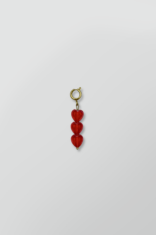 MINI HEART TRIO CHARM